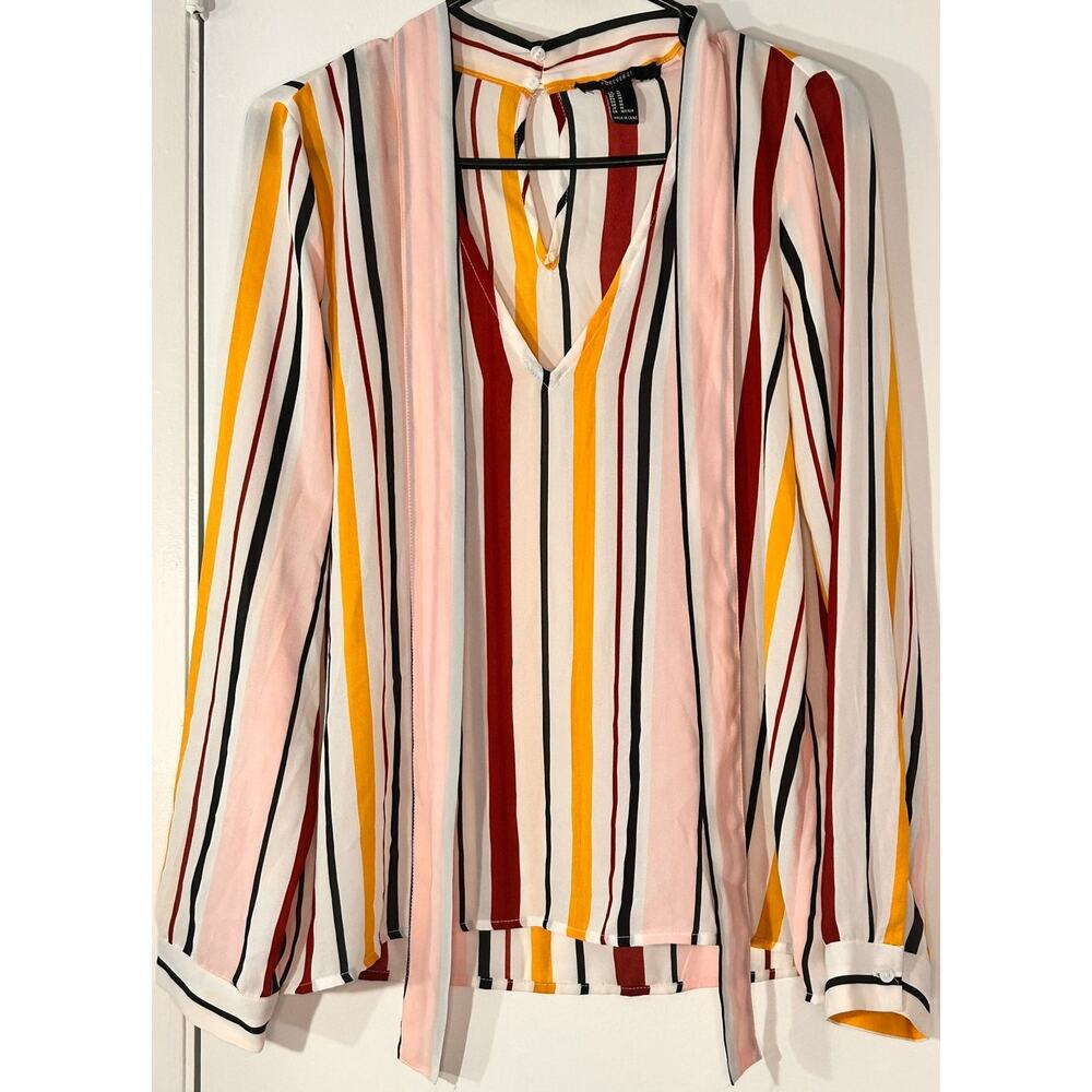 Striped Forever 21 Blouse